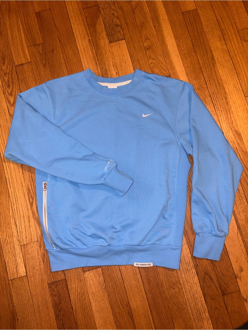 Nike Dri-Fit Crewneck Sweatshirt with Side Zip
